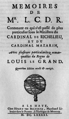 Гасьен Куртиль де Сандра - Мемуары M. L. C. D. R