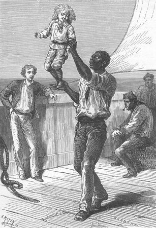 Жюль Верн - Пятнадцатилетний капитан ( илл.Мейер )