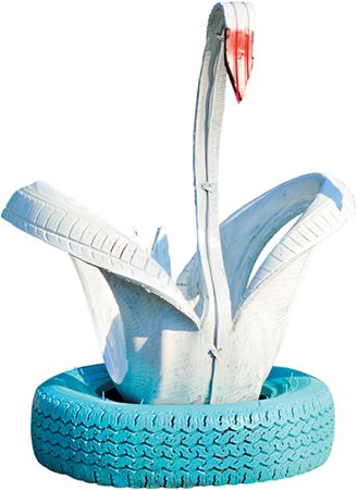 Юрий Подольский - Мебель и садовые украшения из автомобильной резины