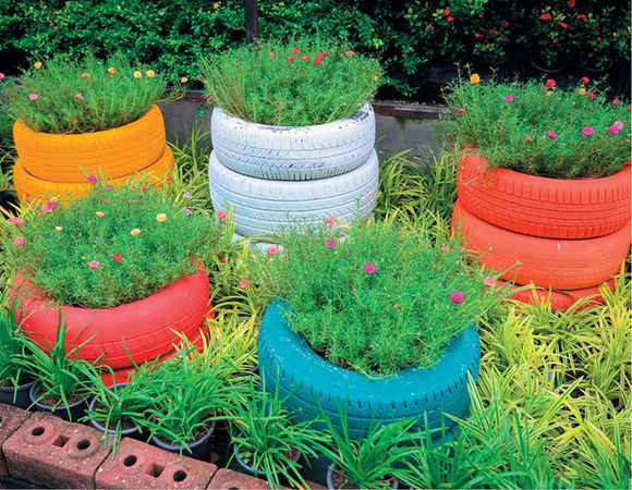 Юрий Подольский - Мебель и садовые украшения из автомобильной резины