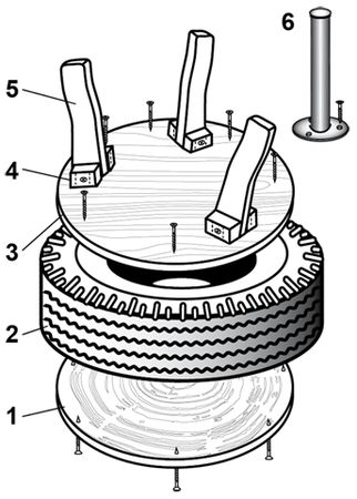Юрий Подольский - Мебель и садовые украшения из автомобильной резины