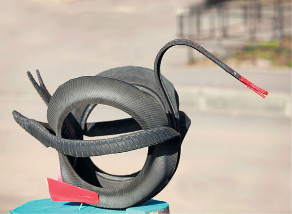 Юрий Подольский - Мебель и садовые украшения из автомобильной резины