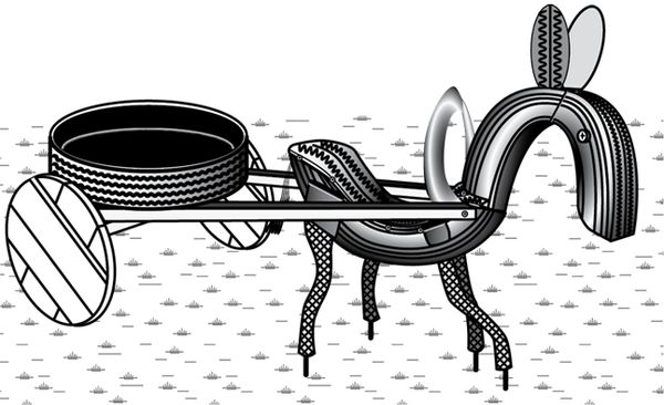 Юрий Подольский - Мебель и садовые украшения из автомобильной резины