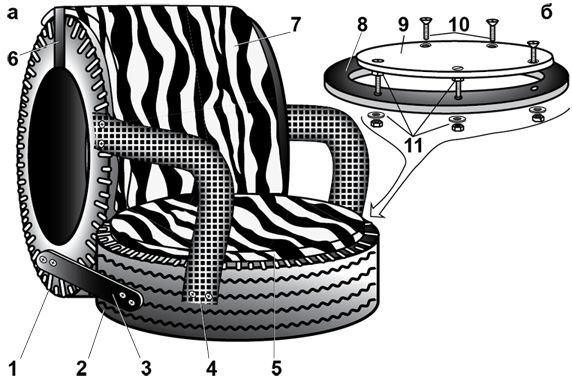 Юрий Подольский - Мебель и садовые украшения из автомобильной резины