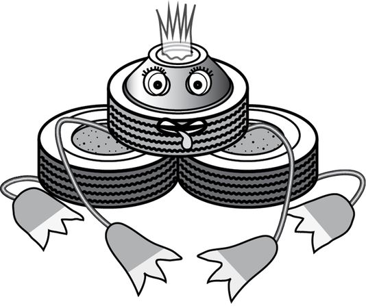 Юрий Подольский - Мебель и садовые украшения из автомобильной резины