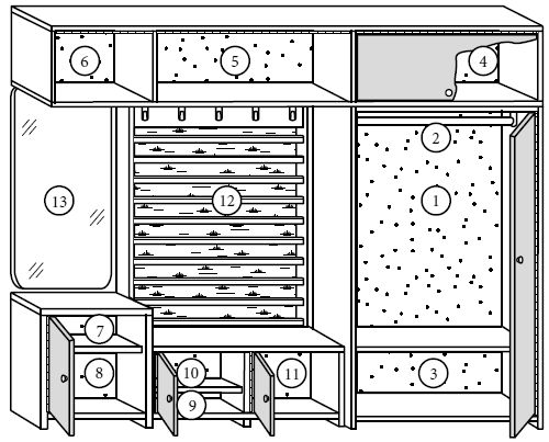 Юрий Подольский - Шкафы-купе, прихожие, горки, стенки, полки, комоды и другая...