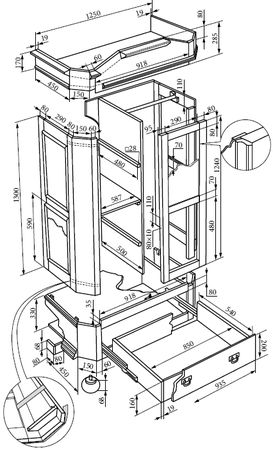 Юрий Подольский - Шкафы-купе, прихожие, горки, стенки, полки, комоды и другая...
