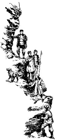 Вахтанг Ананян - Пленники Барсова ущелья (илл. А. Лурье) 1956г