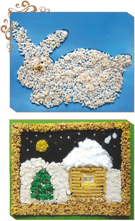 Елена Каминская - Мозаика из крупы и семян