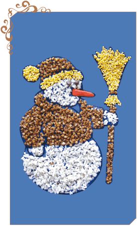 Елена Каминская - Мозаика из крупы и семян