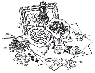 Елена Каминская - Мозаика из крупы и семян