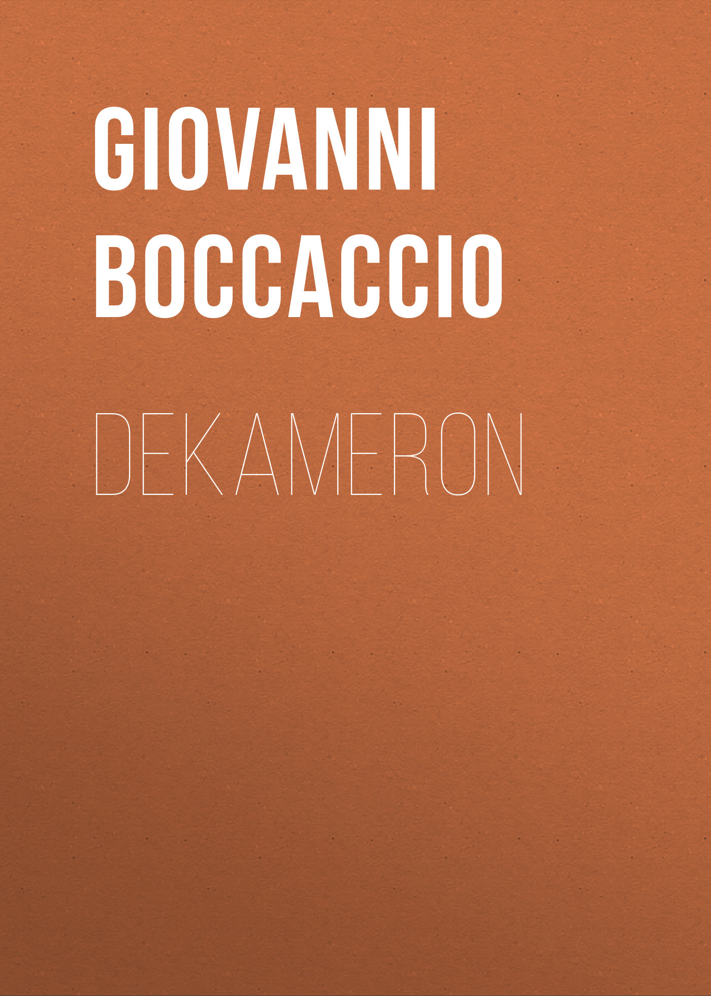 читать Dekameron