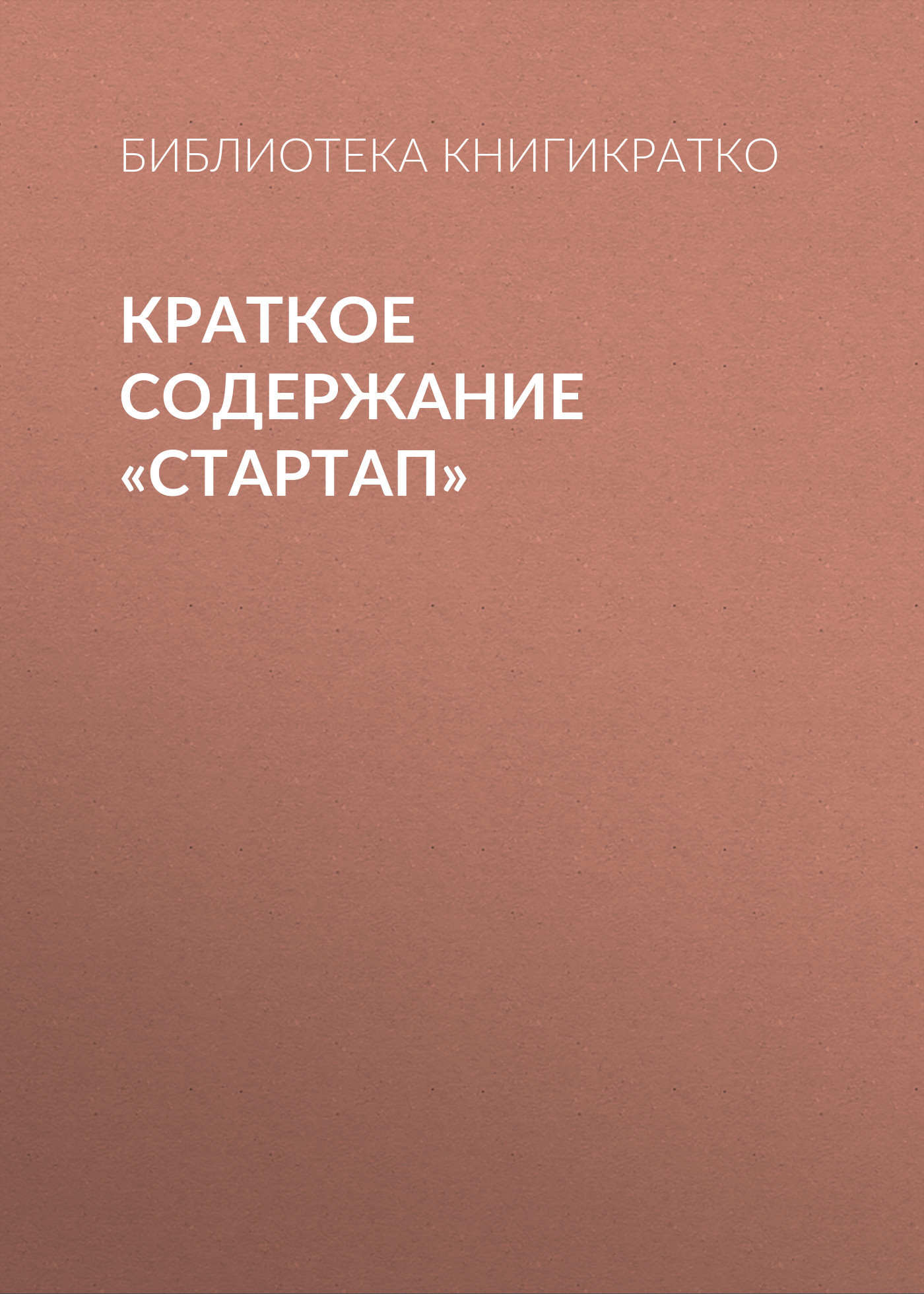 читать Краткое содержание «Стартап»