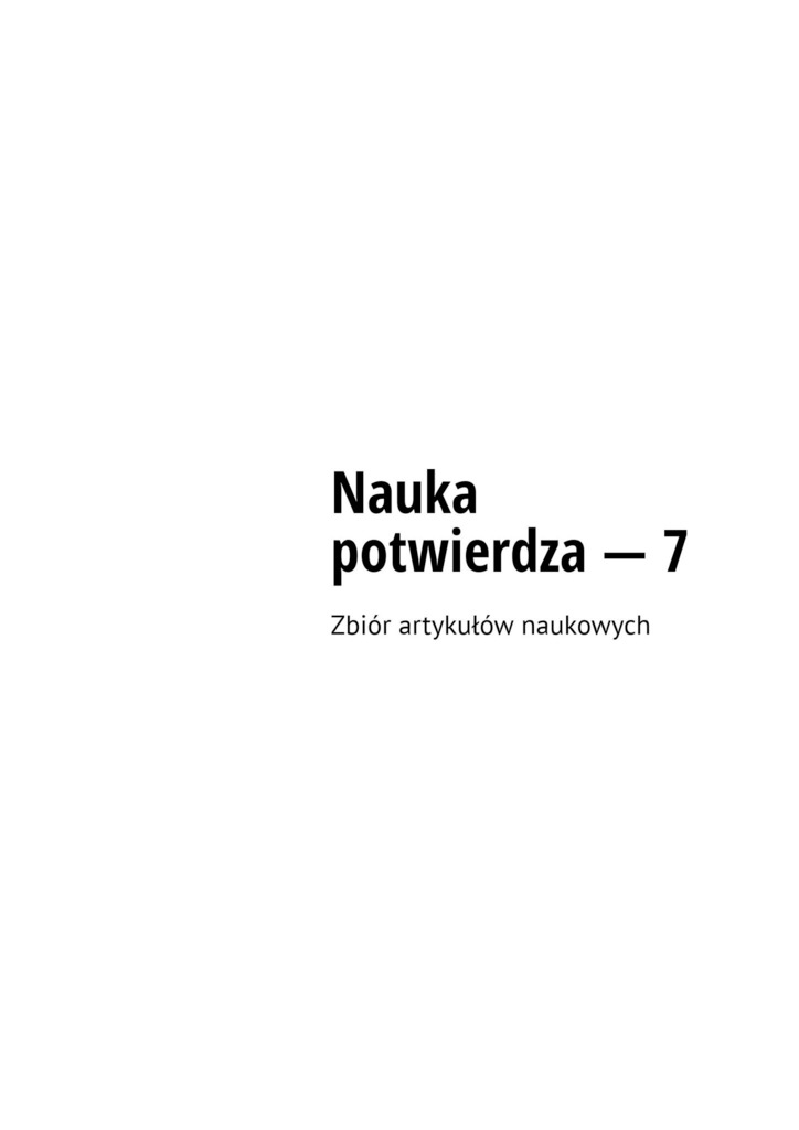читать Nauka potwierdza – 7. Zbiór artykułów naukowych