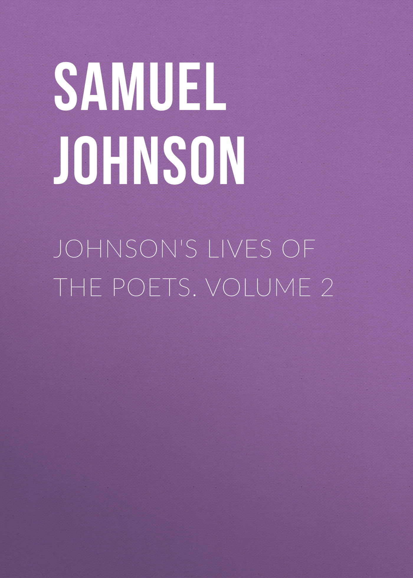 читать Johnson's Lives of the Poets. Volume 2