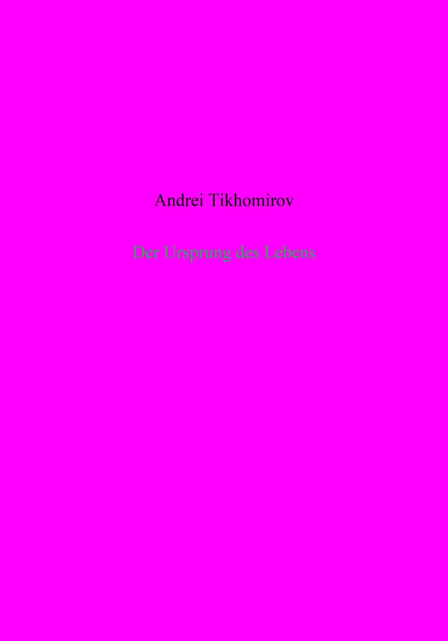 читать Der Ursprung des Lebens