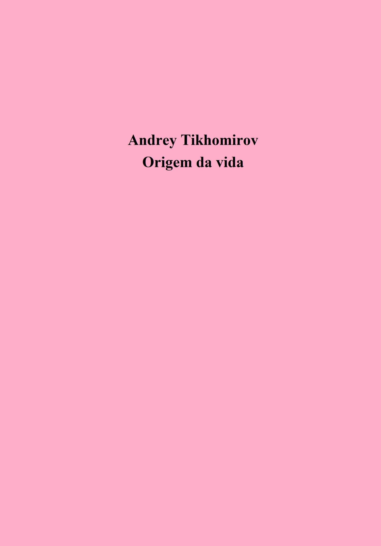 читать Origem da vida