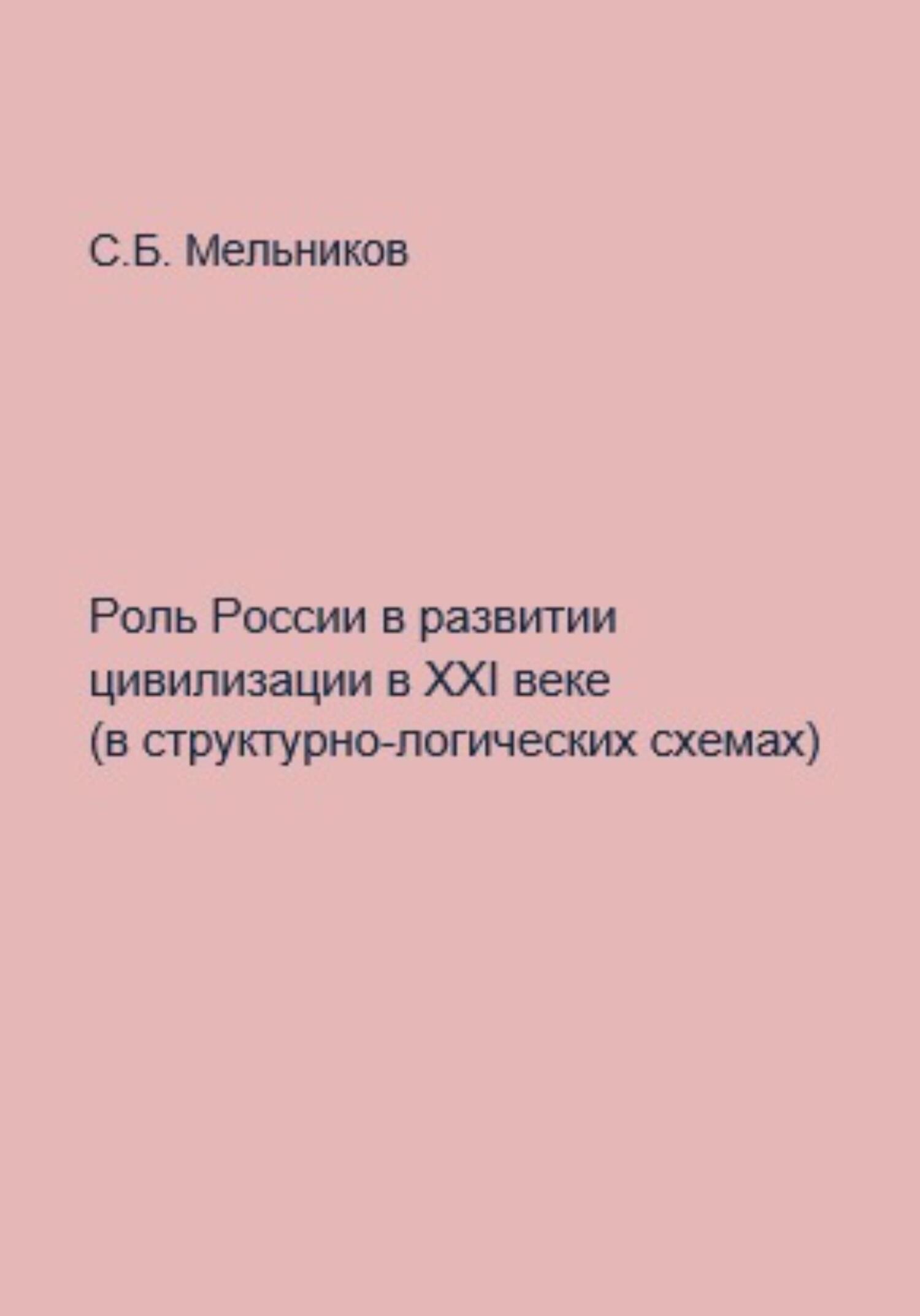 читать Роль России в развитии цивилизации в ХХI веке в структурно-логических схемах