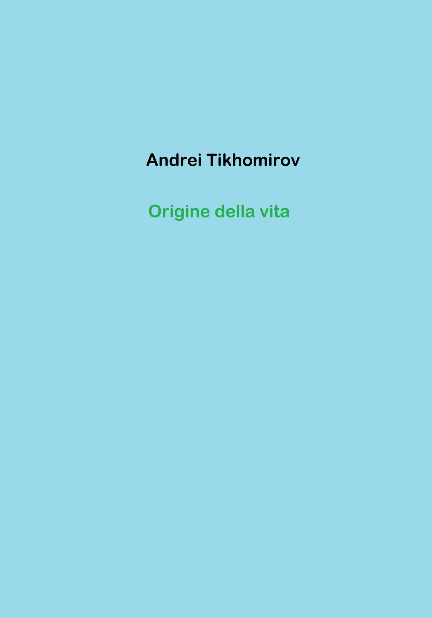 читать Origine della vita