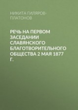 читать Речь на первом заседании Славянского благотворительного общества 2 мая 1877 г.