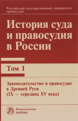 читать История суда и правосудия в России. Том 1: Законодательство и правосудие в Древней Руси (IX – середина XV века)