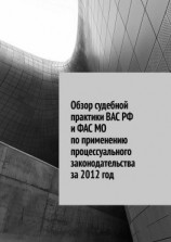 читать Обзор судебной практики ВАС РФ и ФАС МО по применению процессуального законодательства за 2012 год