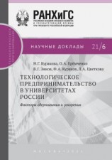 читать Технологическое предпринимательство в университетах России. Факторы сдерживания и ускорения