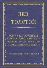 читать Полное собрание сочинений. Том 8. Педагогические статьи 1860–1863 гг. Кому у кого учиться писать, крестьянским ребятам у нас, или нам у крестьянских ребят?