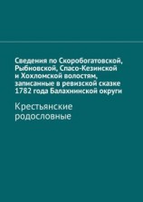 читать Сведения по Скоробогатовской, Рыбновской, Спасо-Кезинской и Хохломской волостям, записанные в ревизской сказке 1782 года Балахнинской округи. Крестьянские родословные