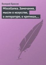 читать Miscellanea. Замечания, мысли о искусстве, о литературе, о критиках, о самом себе
