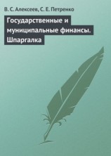 читать Государственные и муниципальные финансы. Шпаргалка