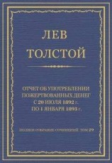 читать Полное собрание сочинений. Том 29. Произведения 1891–1894 гг. Отчет об употреблении пожертвованных денег с 20 июля 1892 г. по 1 января 1893 г.
